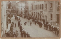 NEUCHATEL, cortège, rue du Seyon